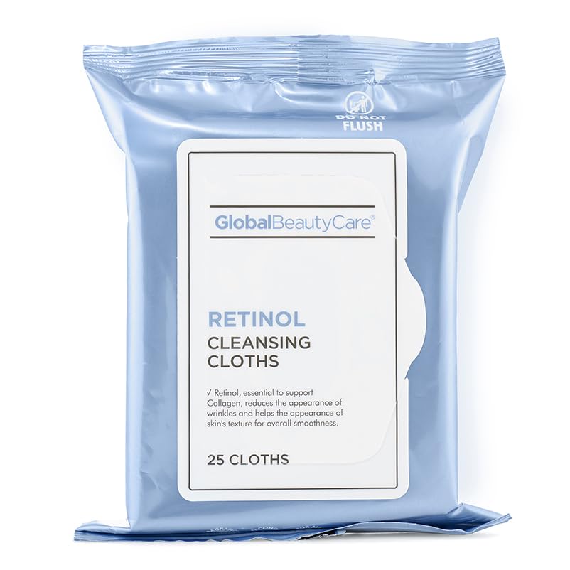 Retinol Makeup Cleansing Cloth Wipes, 4-pk (100 Wipes) (Regular) Beauty & Personal Care Global Beauty Care