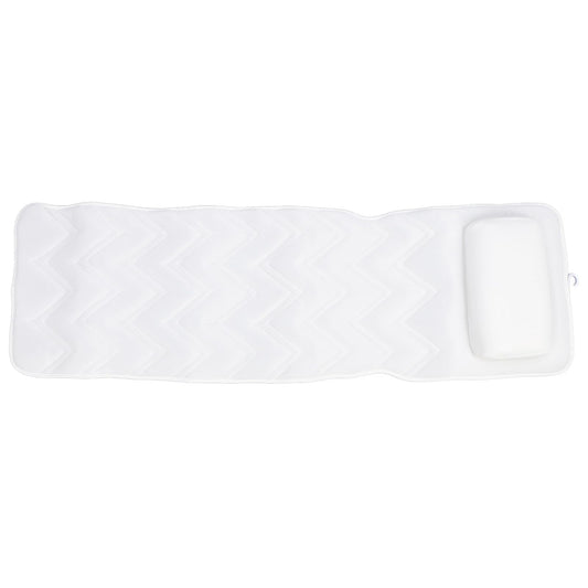 Ejoyous Full Body Bath Pillow, Spa Bathtub Pillow with Anti Slip Suction Cups, Luxury Bath Cushion Mat for Tub, White, Polyester, Neck/Back Support Beauty and Personal Care Ejoyous