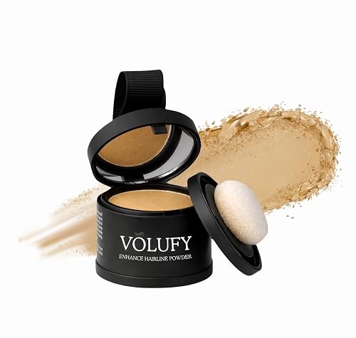 VOLUFY Medium Blonde Hairline Powder, Root Touch Up & Hair Filler Beauty & Personal Care VOLUFY