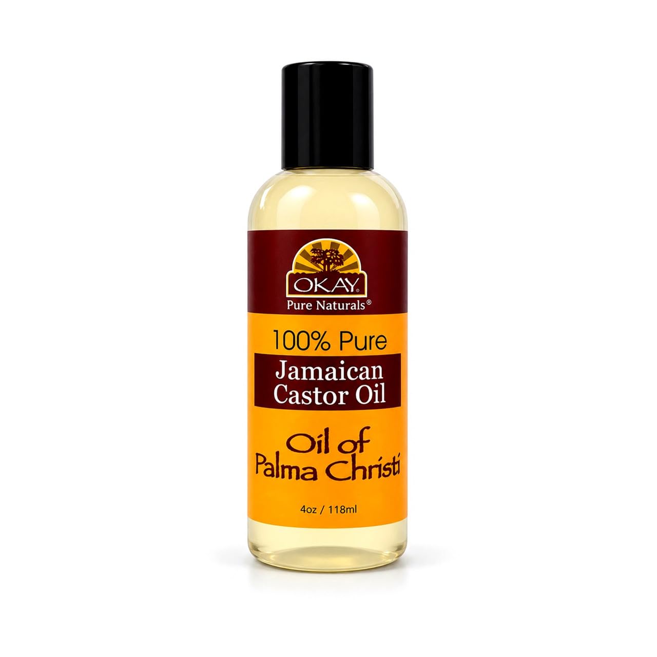 OKAY | Jamaican Castor Oil | For All Hair & Skin Types | Soothe Scalp & Skin | Grow Strong Healthy Hair | 100% Pure | 4 oz Beauty & Personal Care OKAY