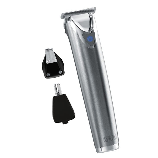 Wahl USA Stainless Steel Lithium-Ion Cordless Beard Trimmer for Men - Rechargeable All in One Men's Beard Trimmer with Rotary Ear & Nose Trimmer Beauty and Personal Care Wahl