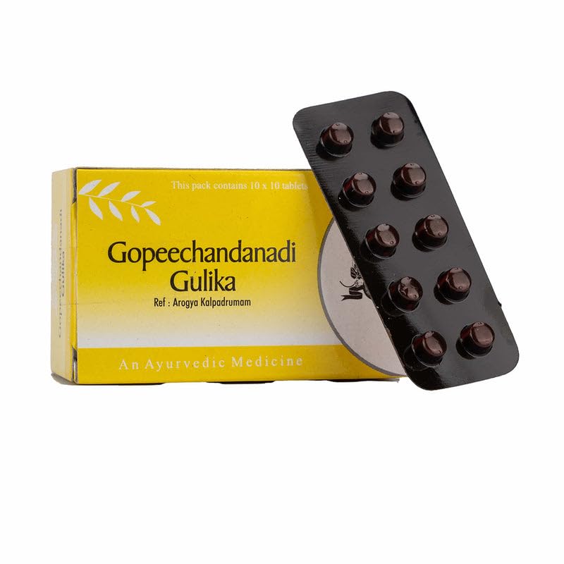 Gopeechandanadi Gulika 100 Nos - AVP Ayurveda - Ayurvedic Products Beauty and Personal Care AVP