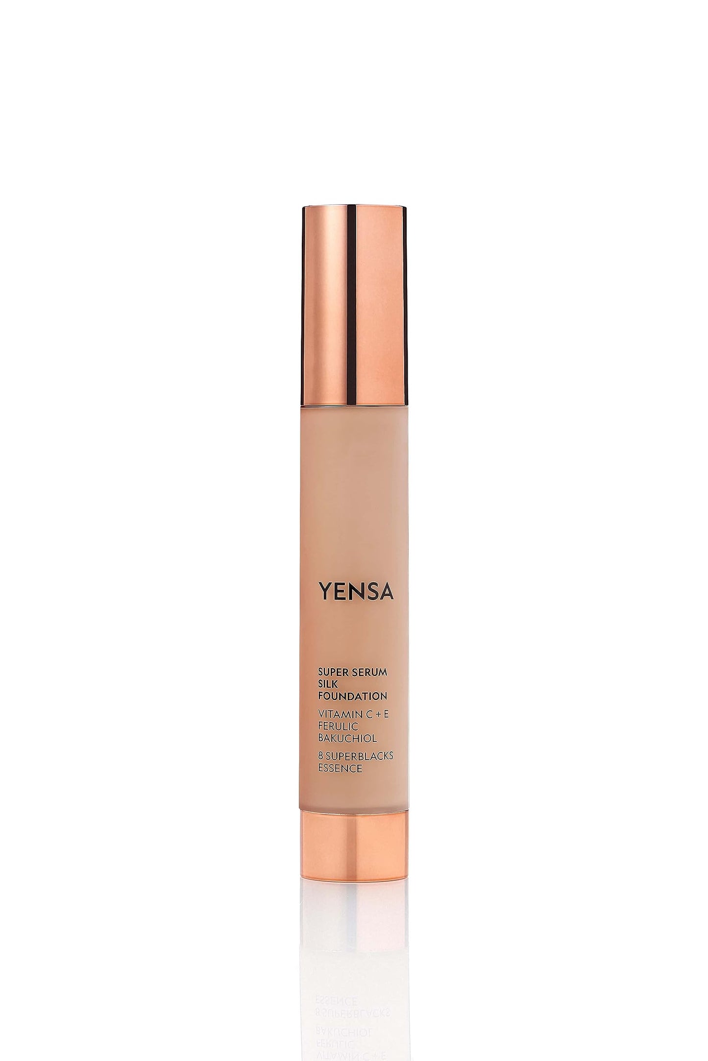 YENSA Serum Foundation Makeup - Super Silk Full Coverage Foundation Enriched with Peptides, Vitamin C & Ferulic Acid to Help Reduce Fine Lines Beauty & Personal Care YENSA
