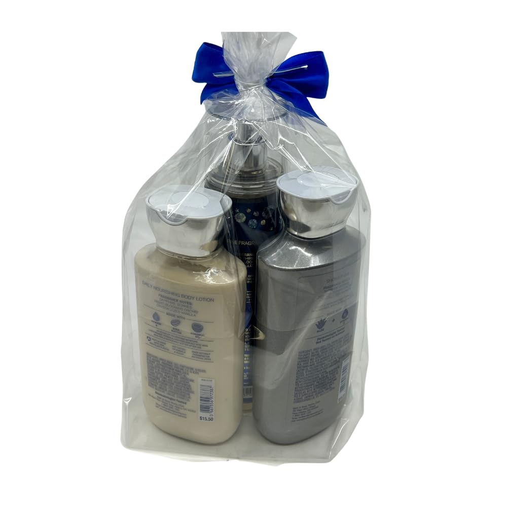 Bath & Body Works DREAM BRIGHT 3-piece Gift Set with a Blue Bow for Holidays & Gifts - Shower Gel, Mist & Body Lotion Beauty & Personal Care Bath & Body Works