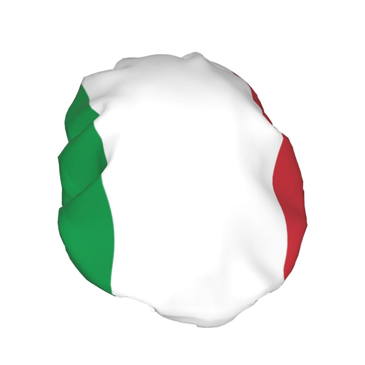 Italian Flag Prints Shower Cap Double Layer Lined Waterproof Bathing Shower Hat Beauty and Personal Care Hayyett