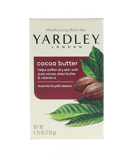 Yardley Bath Bar Cocoa Butter 4 oz (Pack of 2) Beauty & Personal Care Yardley