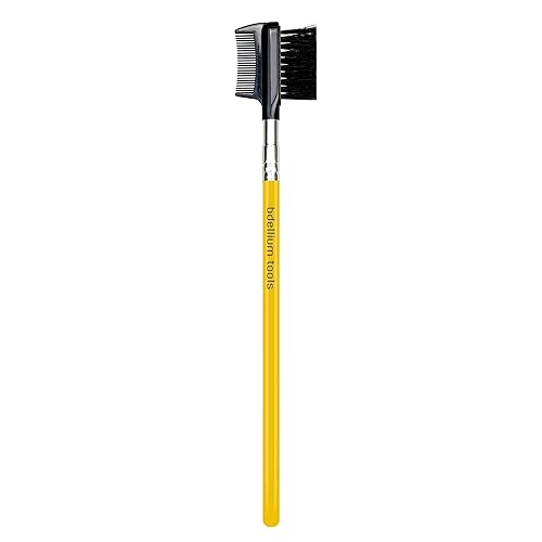 Bdellium Tools Professional Makeup Brush - Studio Series 722 Comb/Brow - With Soft Synthetic Fibers, For Prep Brows & Eyelashes (Yellow, 1pc) Beauty & Personal Care BDELLIUM TOOLS