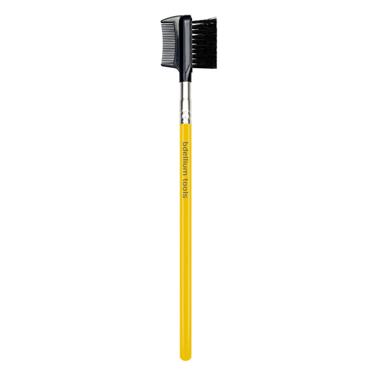Bdellium Tools Professional Makeup Brush - Studio Series 722 Comb/Brow - With Soft Synthetic Fibers, For Prep Brows & Eyelashes (Yellow, 1pc) Beauty & Personal Care BDELLIUM TOOLS