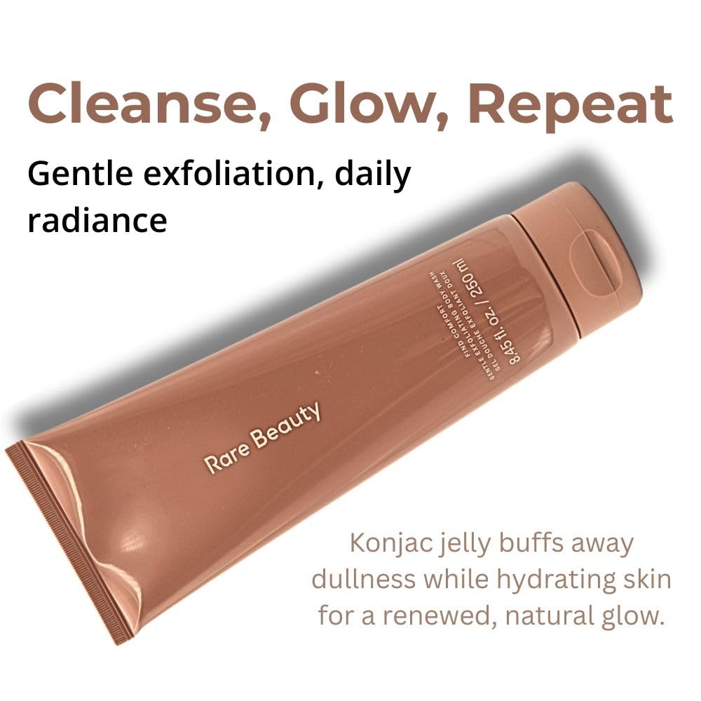 Rare Beauty Find Comfort Gentle Exfoliating Konjac Jelly Body Wash 8.45 Oz Beauty & Personal Care Rare Beauty