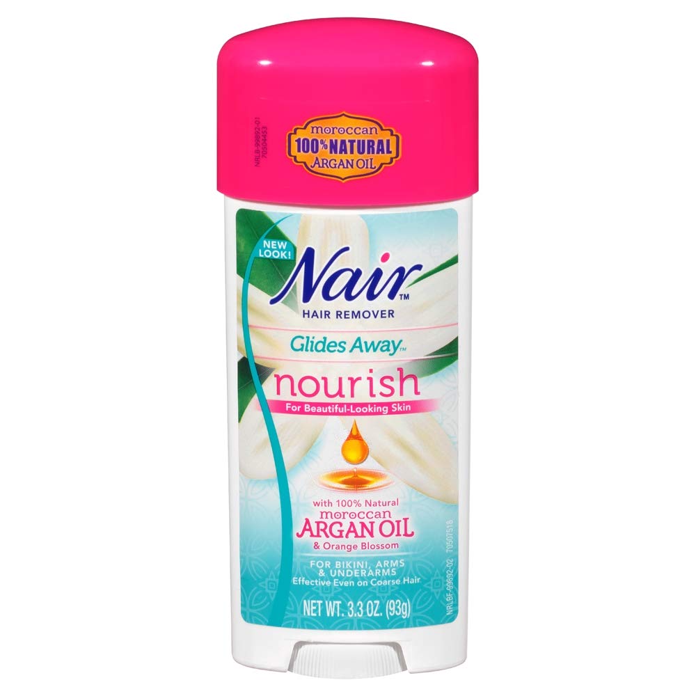 Nair Hair Remover Glides Away Nourish With Argan Oil 3.3 Ounce (97ml) (2 Pack) Beauty & Personal Care Nair