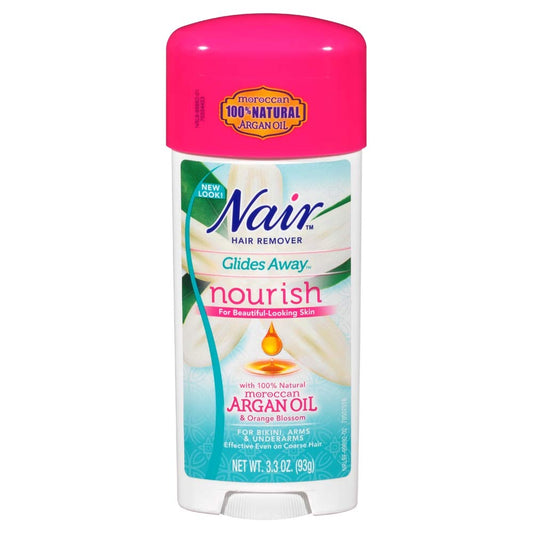 Nair Hair Remover Glides Away Nourish with Argan Oil 3.3 Ounce (97ml) (3 Pack) Beauty & Personal Care Nair
