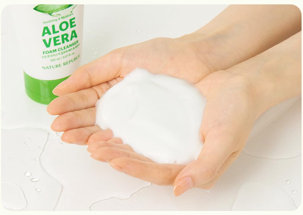 Nature Republic Mild & Moisture Aloe Vera Foam Cleanser (Old Ver.) Beauty & Personal Care Nature Republic