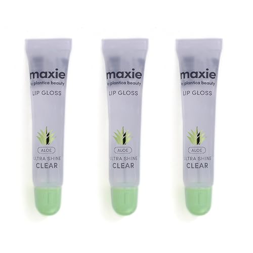 Maxie by Plantico Beauty Clear Lip Polish bulk (12 Pieces) CLEAR/ALOE (ALOE, 3 PCS) Beauty & Personal Care MAXIE BY PLANTICA BEAUTY