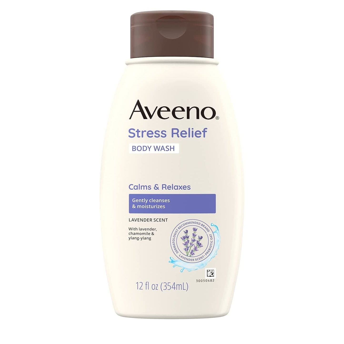 Aveeno Stress Relief Body Wash with Soothing Oat,Lavender, Chamomile & Ylang-Ylang Essential Oils, Hypoallergenic, Dye-Free & Soap-Free Calming Body Beauty & Personal Care Aveeno