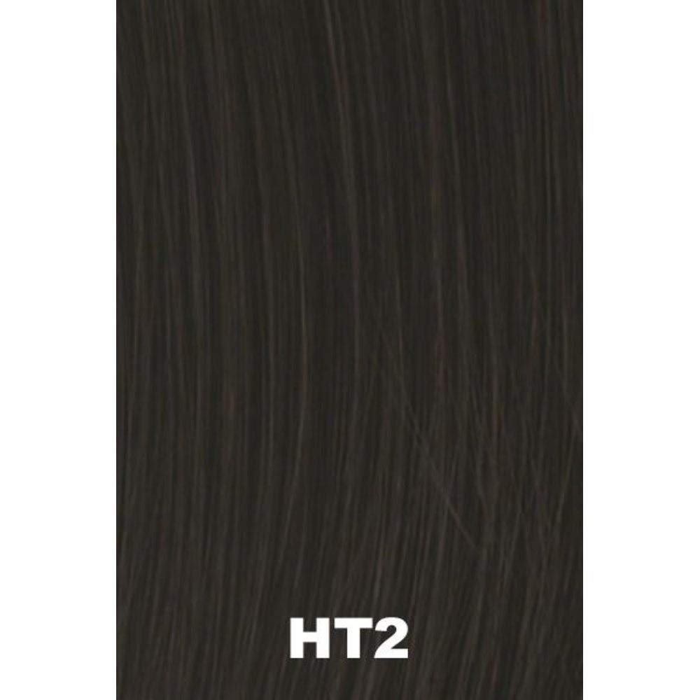 Hair2wear Natural Tone Hair Wrap HT2 Black (3 Pack) - 6" Overall Length Women Scrunchie Christie Brinkley Synthetic Straight Curly Piece Band Fun Bun