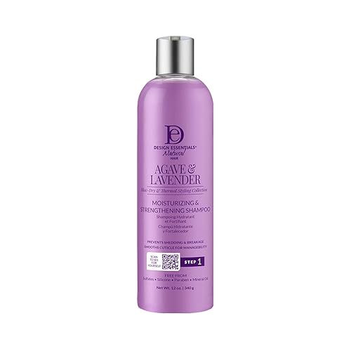 Design Essentials Agave & Lavender Sulfate-Free Moisturizing Shampoo, Nourishing Botanical Blend with Agave and Lavender to Soften & Strengthen Hair Beauty & Personal Care Design Essentials