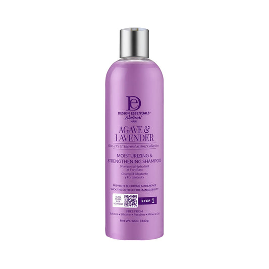 Design Essentials Agave & Lavender Sulfate-Free Moisturizing Shampoo, Nourishing Botanical Blend with Agave and Lavender to Soften & Strengthen Hair Beauty & Personal Care Design Essentials