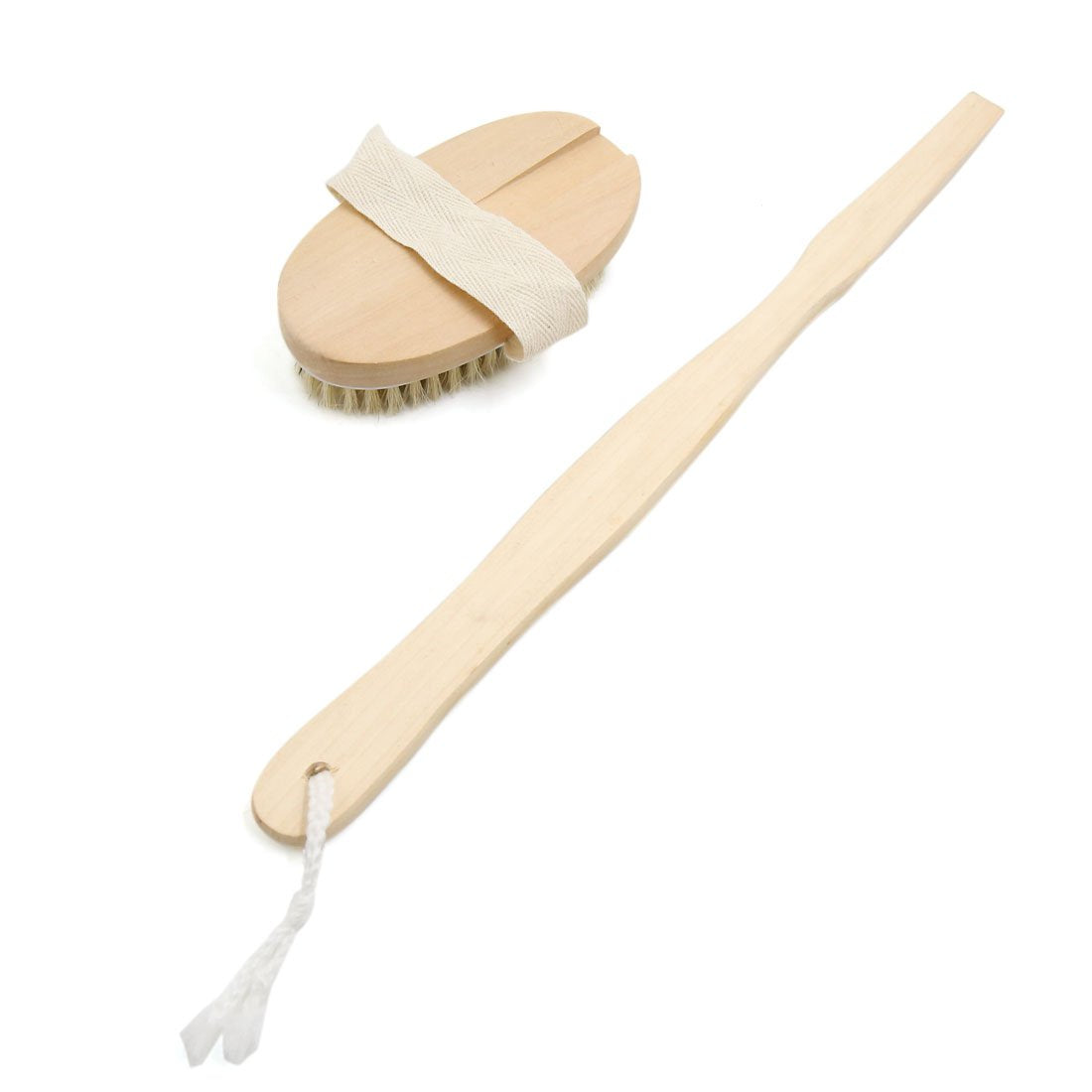 Ruilogod Beige Long Detachable Wooden Handle Bathing Shower Back Brush Spa Scrubber (id: 30f 176 6e8 c24 107 Beauty and Personal Care Ruilogod