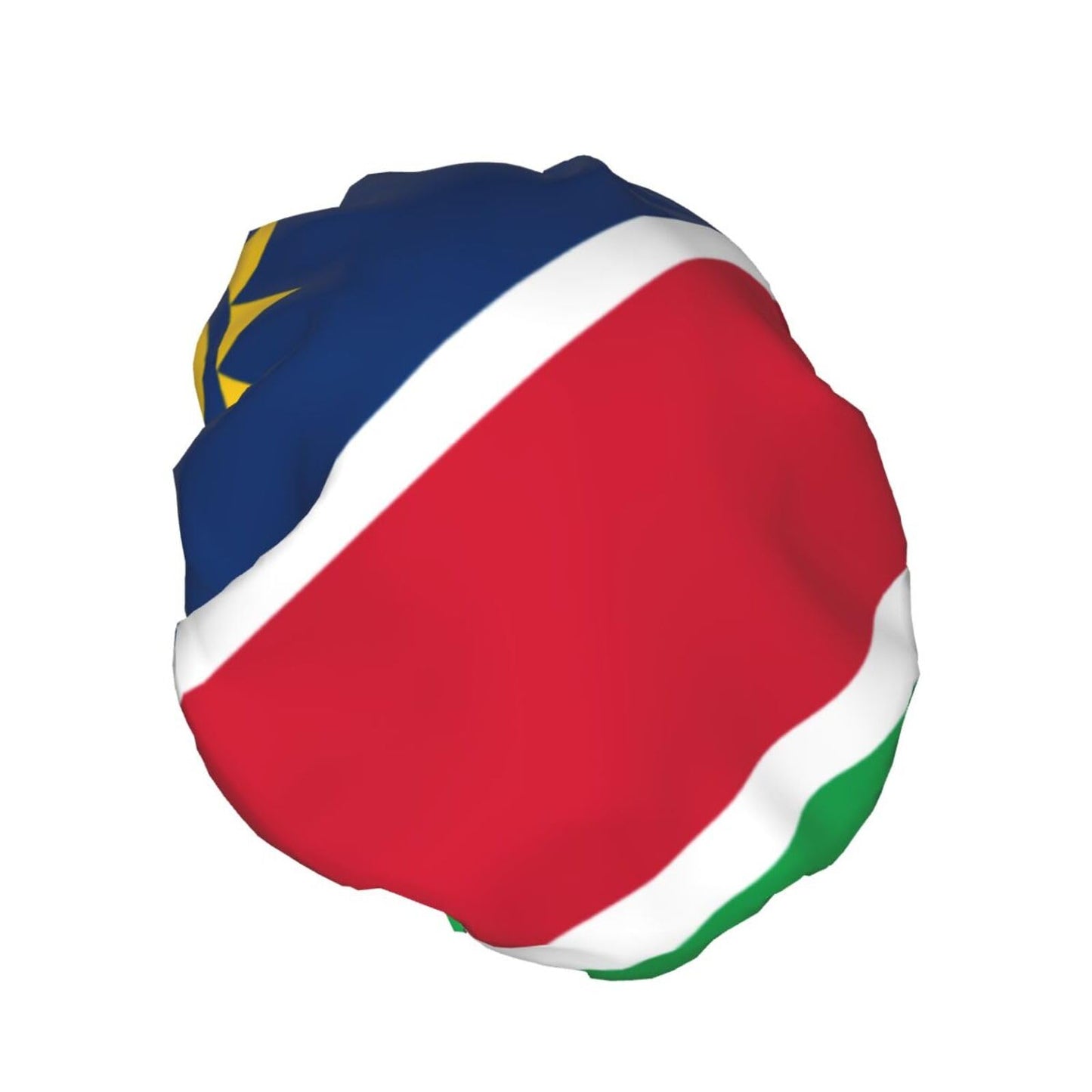 Namibia Flag Prints Shower Cap Double Layer Lined Waterproof Bathing Shower Hat Beauty and Personal Care Hayyett