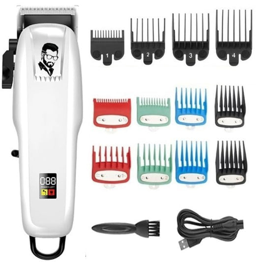 GLESVOWIO Pro Hair Clipper Electric Cut Cordless Trimmer Men Professional Machine Rechargeable Barber Beauty and Personal Care GLESVOWIO