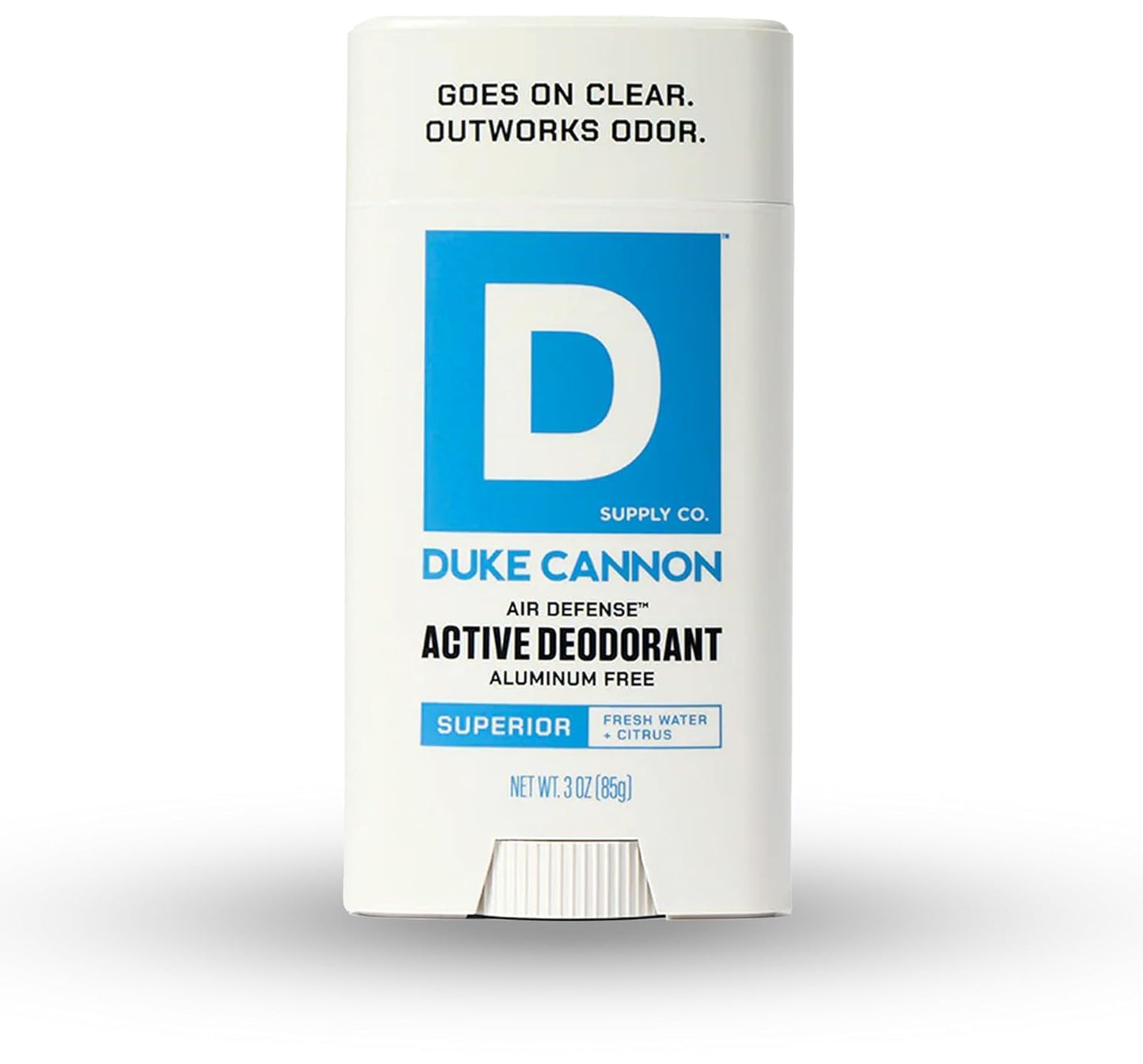 Duke Cannon Aluminum-Free Deodorant for Men - Air Defense, Fresh Water + Citrus, 3 oz - Long-Lasting, Clear Glide, Skin-Soothing Formula (Superior) Beauty and Personal Care Duke Cannon Supply Co.