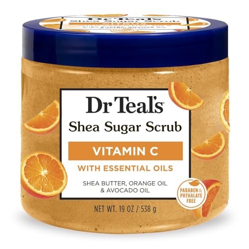 Dr Teal's Shea Sugar Body Scrub, Citrus with Essential Oils & Vitamin C, 19 oz Beauty & Personal Care Dr Teal's