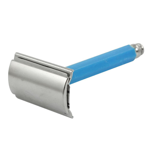 Ruilogod Good performance Blue Handle Double Edge Blade Safety Razor w Mirror Box (id: 86a 172 4b6 d0d cc8 Beauty and Personal Care Ruilogod