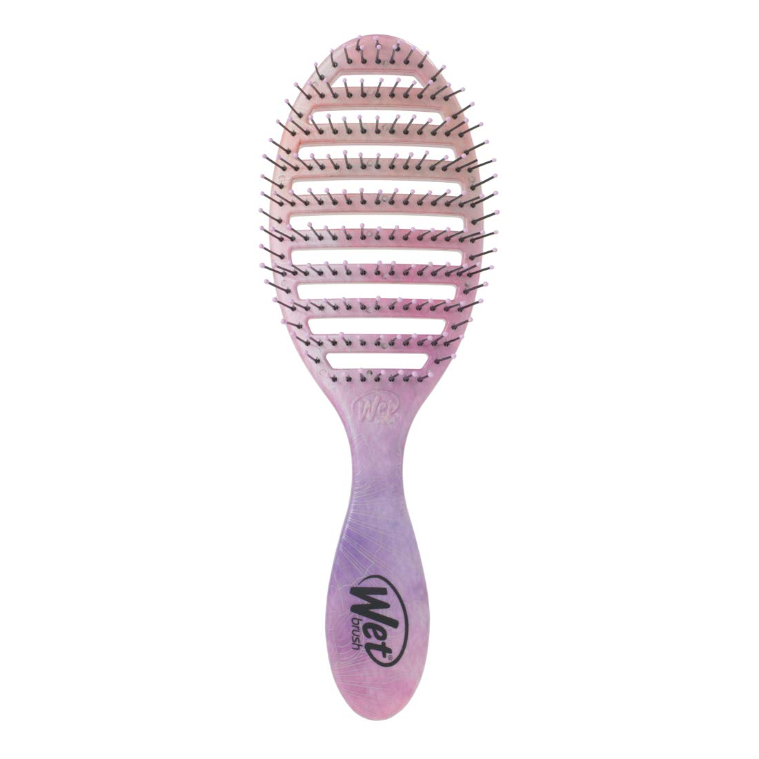 Wet Brush Speed Dry Hair Brush - Sea Shells - Vented Design and Ultra Soft HeatFlex Bristles Are Blow Dry Safe With Ergonomic Handle Manages Tangle