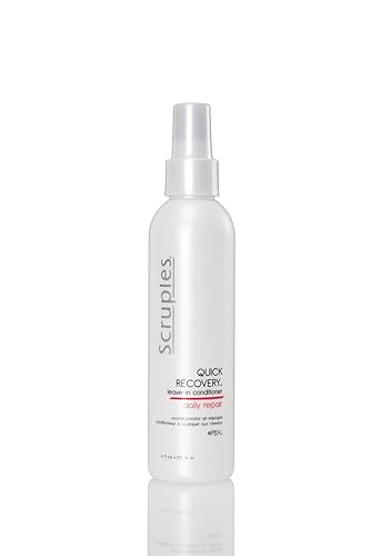 Scruples Quick Recovery Leave In Conditioner - Detangling Spray & Heat Protectant to Condition + Protect Hair - Damaged Hair Repair (6 oz) Beauty & Personal Care Scruples