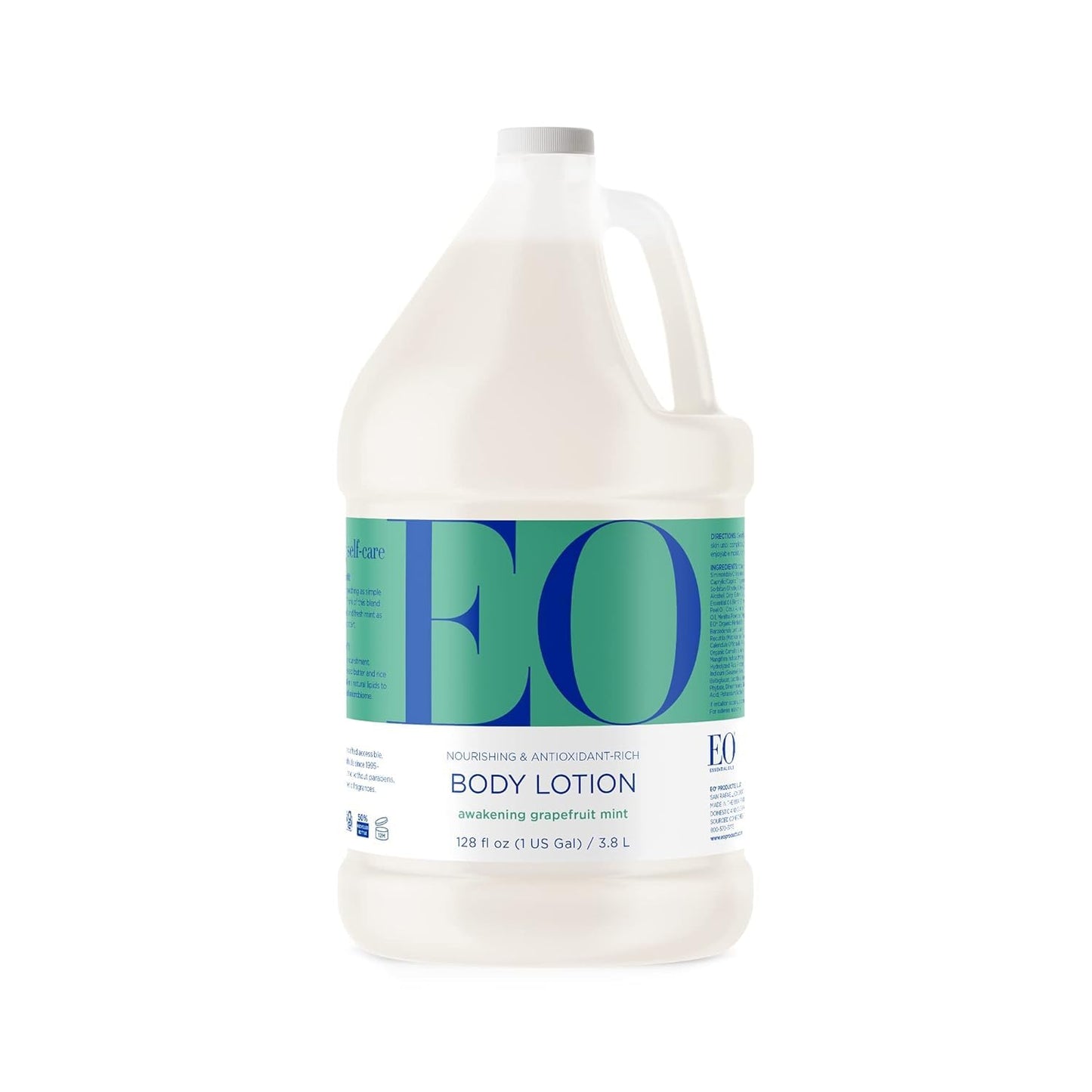 EO Body Lotion Refill, 1 Gallon, Grapefruit and Mint, Organic Plant-Based, Botanical Extracts, Vitamin E with Pure Essential Oils Beauty & Personal Care EO