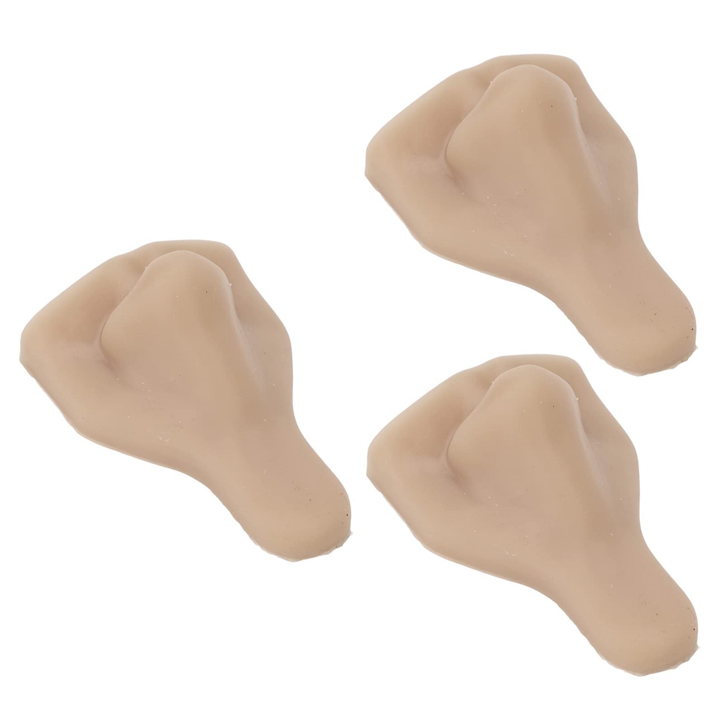 JTLB 3PCS Silicone Nose Model, Soft Flexible Reusable Simulation 3D Silicone Nose Model for Jewelry Display,Practice Teaching Instructions (Dark Skin Beauty and Personal Care JTLB
