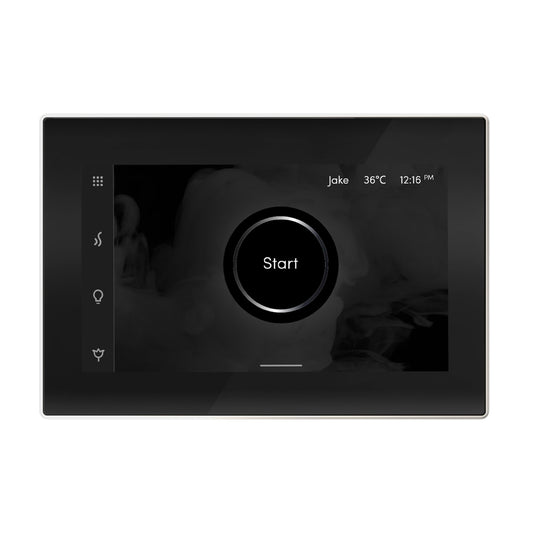 Mr Steam iSteamX Steam Shower Control and Steamhead in Black White Beauty and Personal Care Mr. Steam