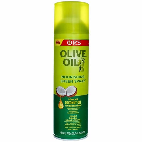 Ors Olive Oil Sheen Nourishing Spray With Coconut Oil 11.7 Ounce (346ml) (2 Pack) Beauty & Personal Care ORS
