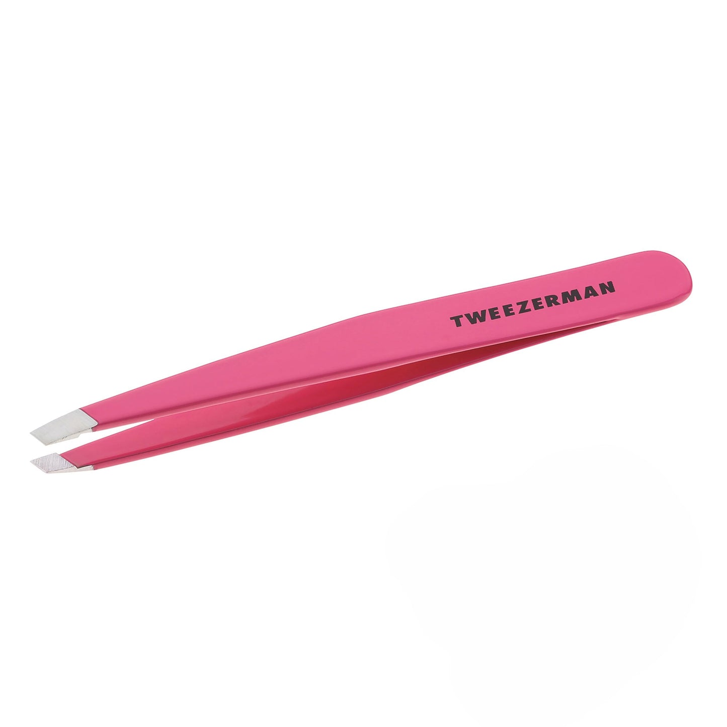 Tweezerman Stainless Steel Slant Tweezer - Eyebrow Tweezers for Women and Men (Neon Pink) Beauty and Personal Care Tweezerman