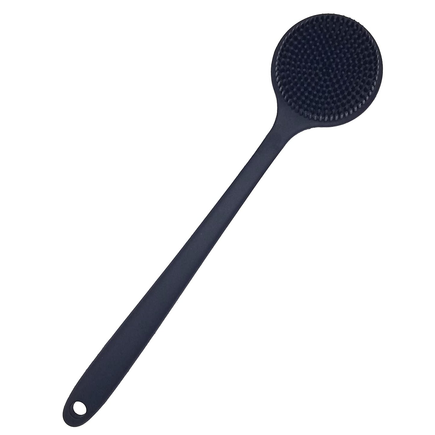 DNC Back Scrubber for Shower Soft Silicone Bath Body Brush with Long Handle (Black) Beauty & Personal Care DNC
