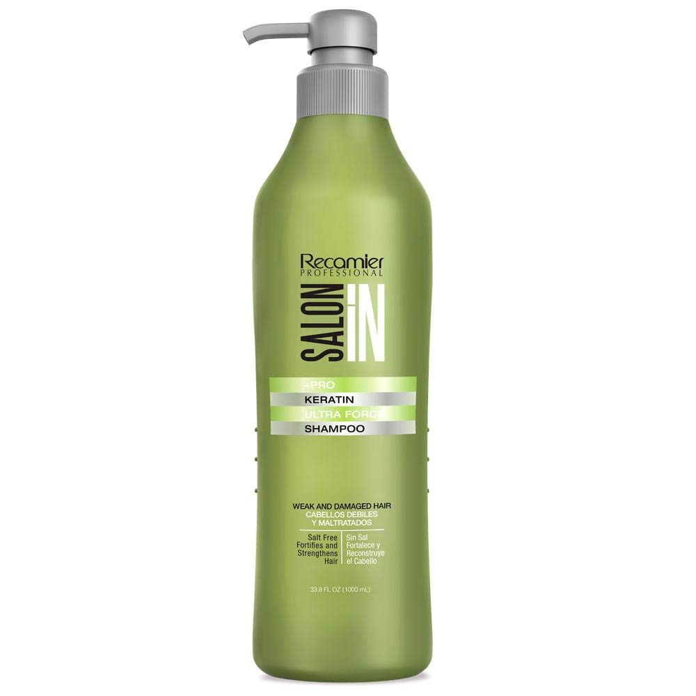Salon In by Recamier | Keratin Ultra Force Set - Keratin Shampoo, Hair Conditioner & Leave-On Treatment (10.1 fl oz / 300 ml each) | Shampoo Beauty & Personal Care RECAMIER PROFESSIONAL SALON IN