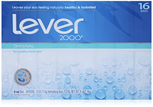 Lever 2000 Moisturizing Bar, Perfectly Fresh Original, 4-ounce Bars in 16-count Package Beauty & Personal Care Lever 2000