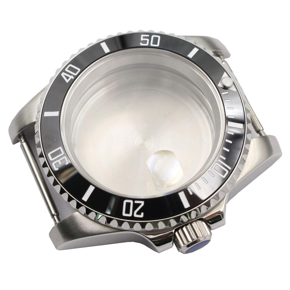 40MM ceramic Bezel Sapphire Flat Glass Case Fit for NH35/NH36/4R36 Watch Movement Beauty and Personal Care dreeong