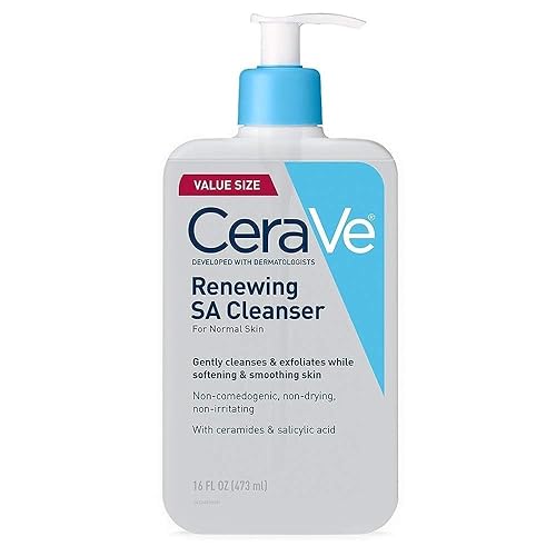 CeraVe Renewing SA Cleanser 8 oz Salicylic Acid Body Cleanser for Rough and Bumpy Skin Beauty & Personal Care CeraVe