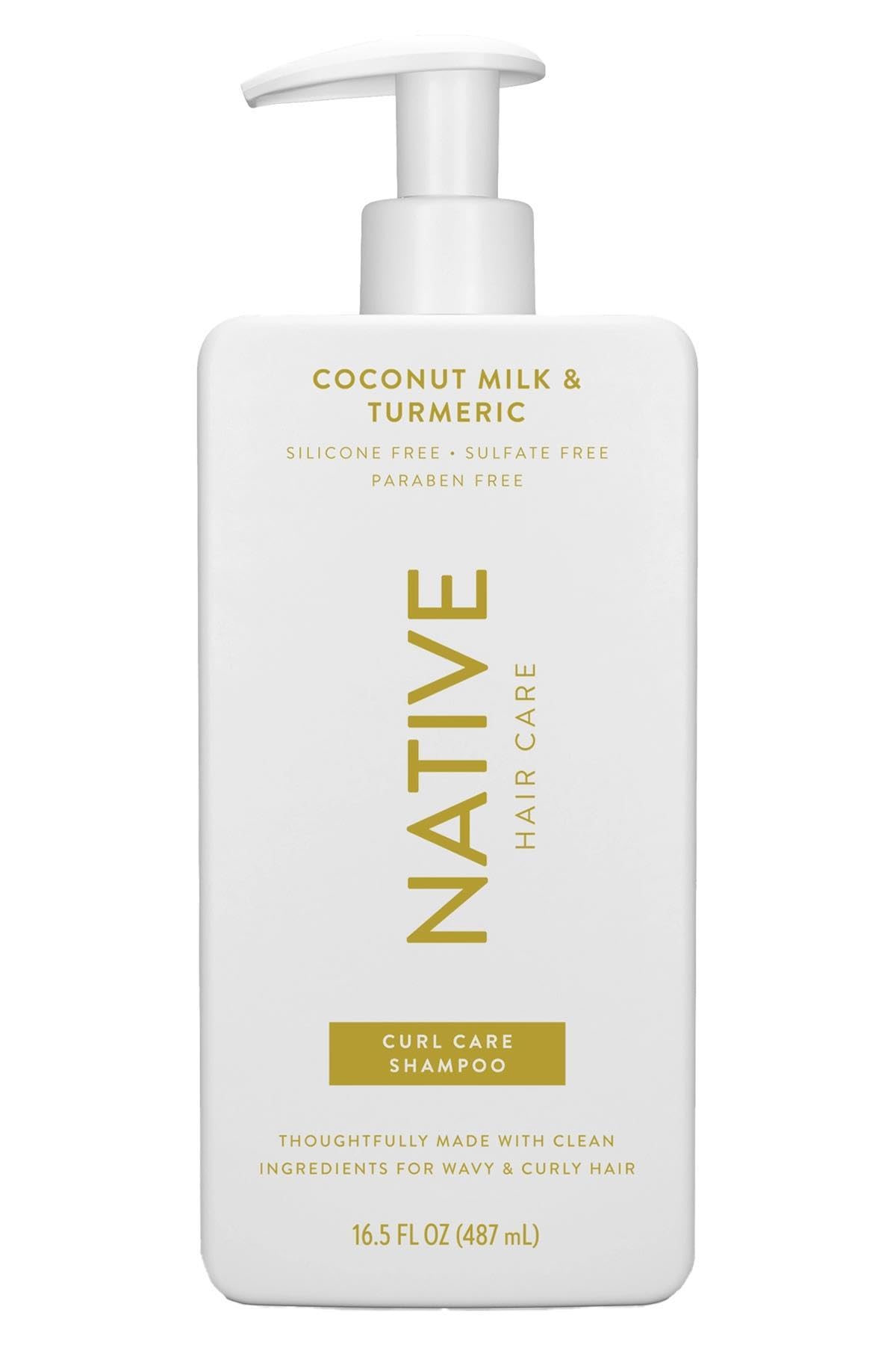 Curl Care Native Coconut Milk & Turmeric Shampoo and Conditioner (16.5 oz) (Coconut Milk & Tumeric) Beauty & Personal Care Native