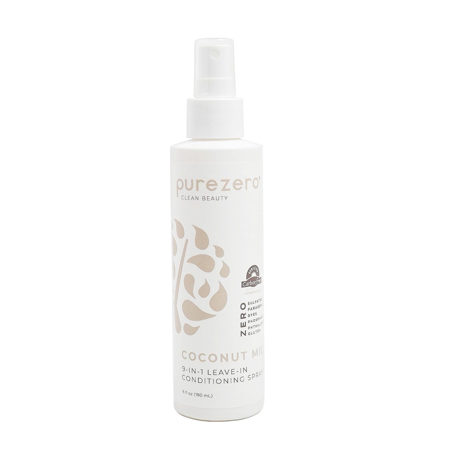 Purezero 9-in-1 Leave-In Conditioner Spray 6 oz - Multi-Action Hair Treatment for Moisture, Detangling, Frizz Control, Heat Protection, and Shine Beauty & Personal Care Purezero