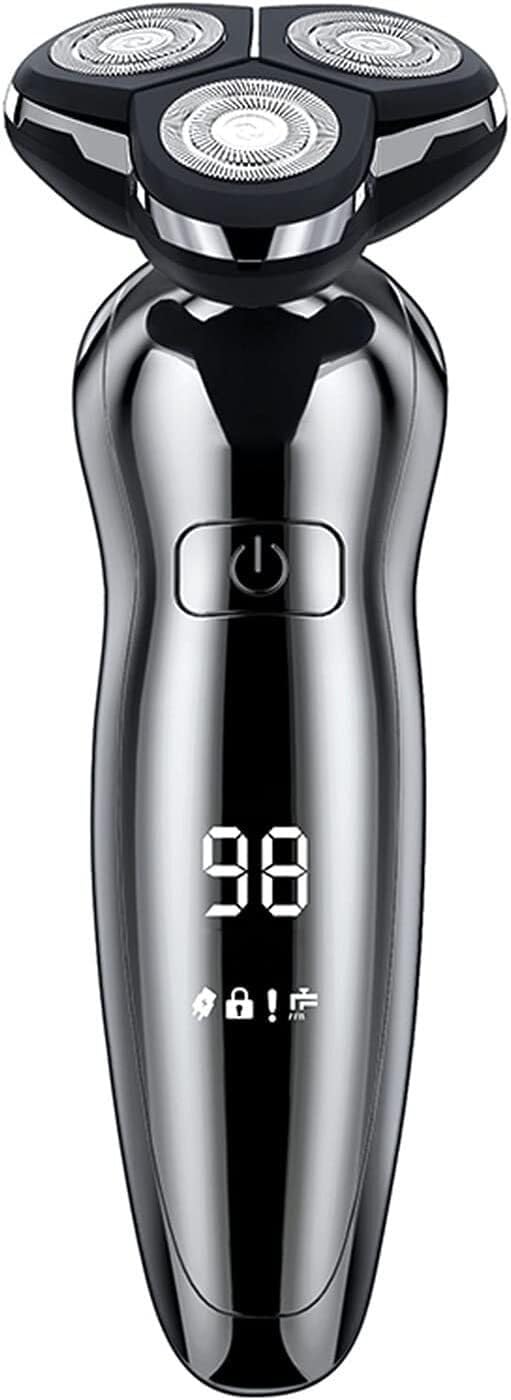 ALQPPM Electric Razor for Men, Dry Wet Waterproof Rotary Facial Shaver, Portable Face Shaver Cordless Travel USB Rechargeable with Nose Hair Beauty and Personal Care ALQPPM
