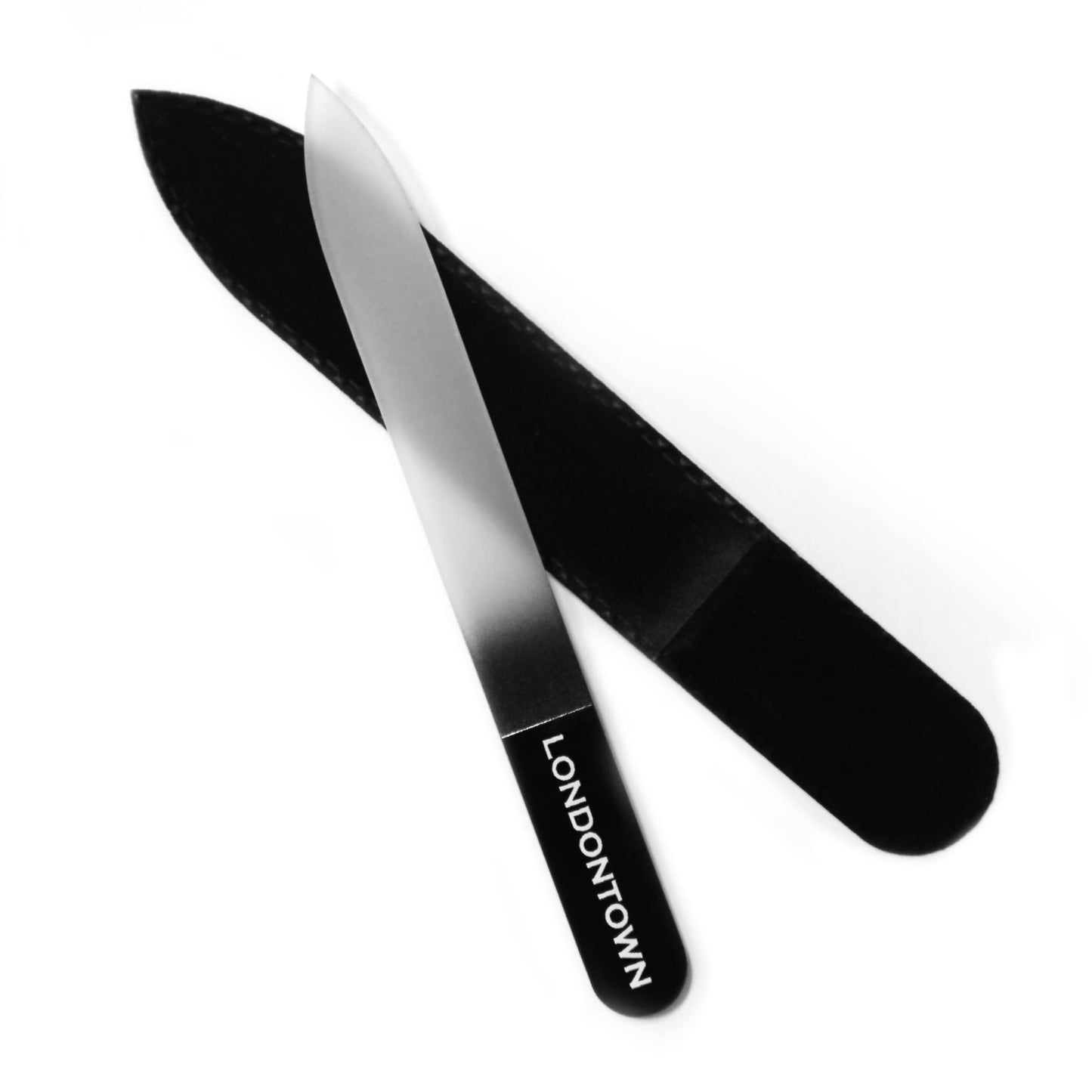 LONDONTOWN Black Glass Nail File, 0.48 oz (Pack of 1) Beauty & Personal Care LONDONTOWN