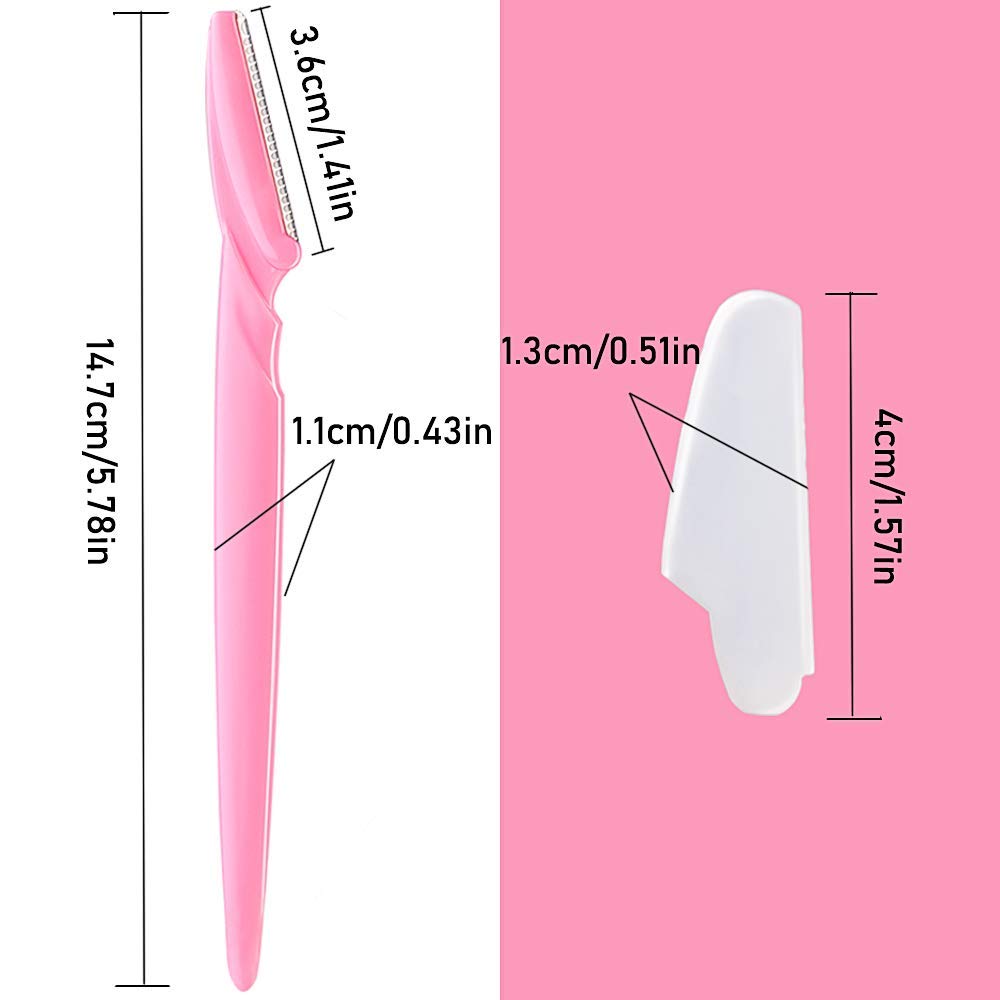 Yzooiyl 24Pcs Eyebrow Facial Hair Razors Precision Trimmer Safety Shaper Shaver Multipurpose for Women and Men with Precision Cover Beauty and Personal Care Yzooiyl