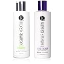 Keratin Enriched 8oz Hair Care Set (8oz Shamp/8oz Deep Cond) Beauty & Personal Care Kashmir Hair Systems