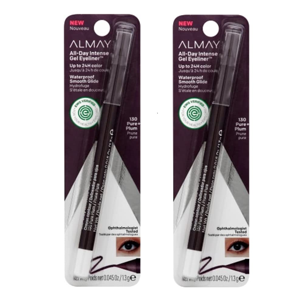 Pack of 2 Almay All-Day Intense Gel Eyeliner, Pure Plum 130 Beauty & Personal Care Almay