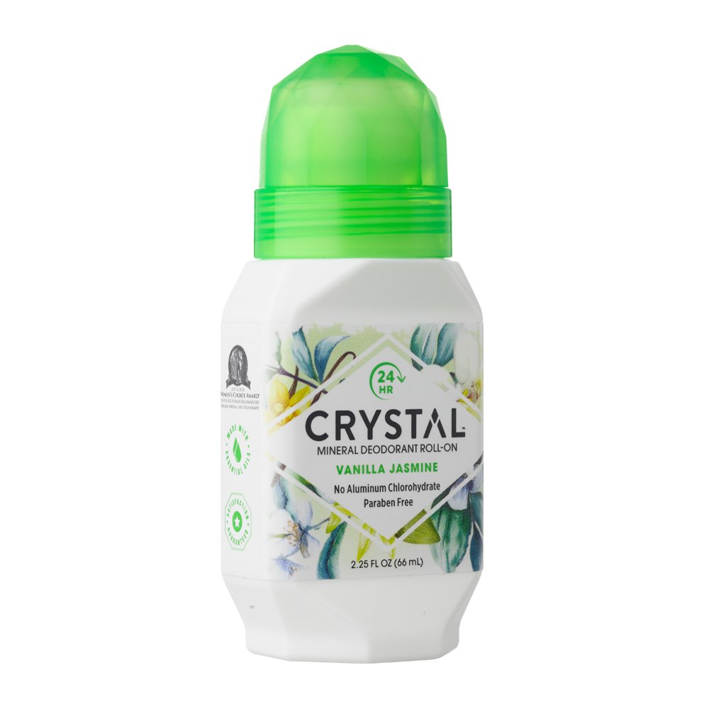 Crystal Mineral Deodorant Roll-On, Vanilla Jasmine, 2.25 oz (Pack of 4) Beauty and Personal Care Crystal Essence