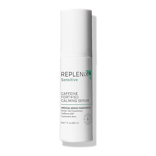 Replenix Medical-Grade Caffeine Fortified Calming Face Serum with Hyaluronic Acid for Sensitive Skin (1 Fl. Oz) Beauty & Personal Care Replenix