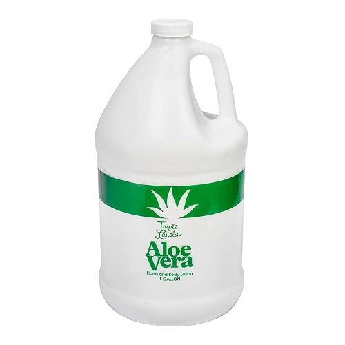 Triple Lanolin Aloe Vera Soothing Lotion - 128 Fl Oz, All Skin Types, Moisturizing & Hydrating Beauty & Personal Care Triple Lanolin