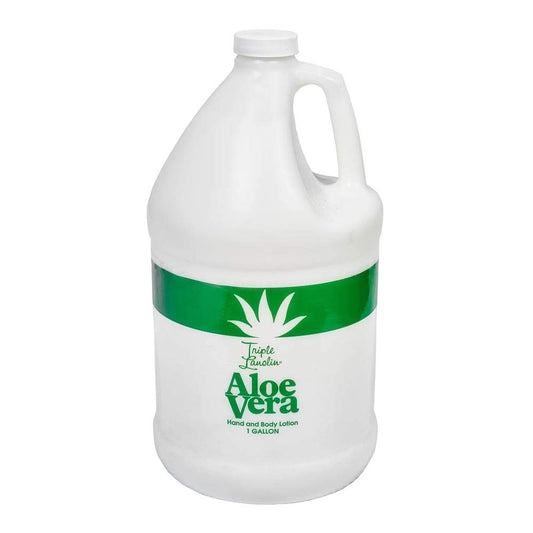 Triple Lanolin Aloe Vera Soothing Lotion - 128 Fl Oz, All Skin Types, Moisturizing & Hydrating Beauty & Personal Care Triple Lanolin